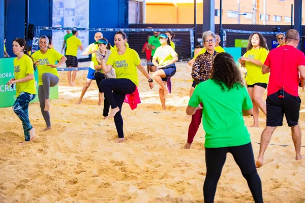 Atividades ocorrendo na Mude1Hábito Experience